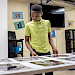 One of our Art Afternoon's students viewing the work of photographer Michael McCoy. (Photo Credit: Michael McCoy)